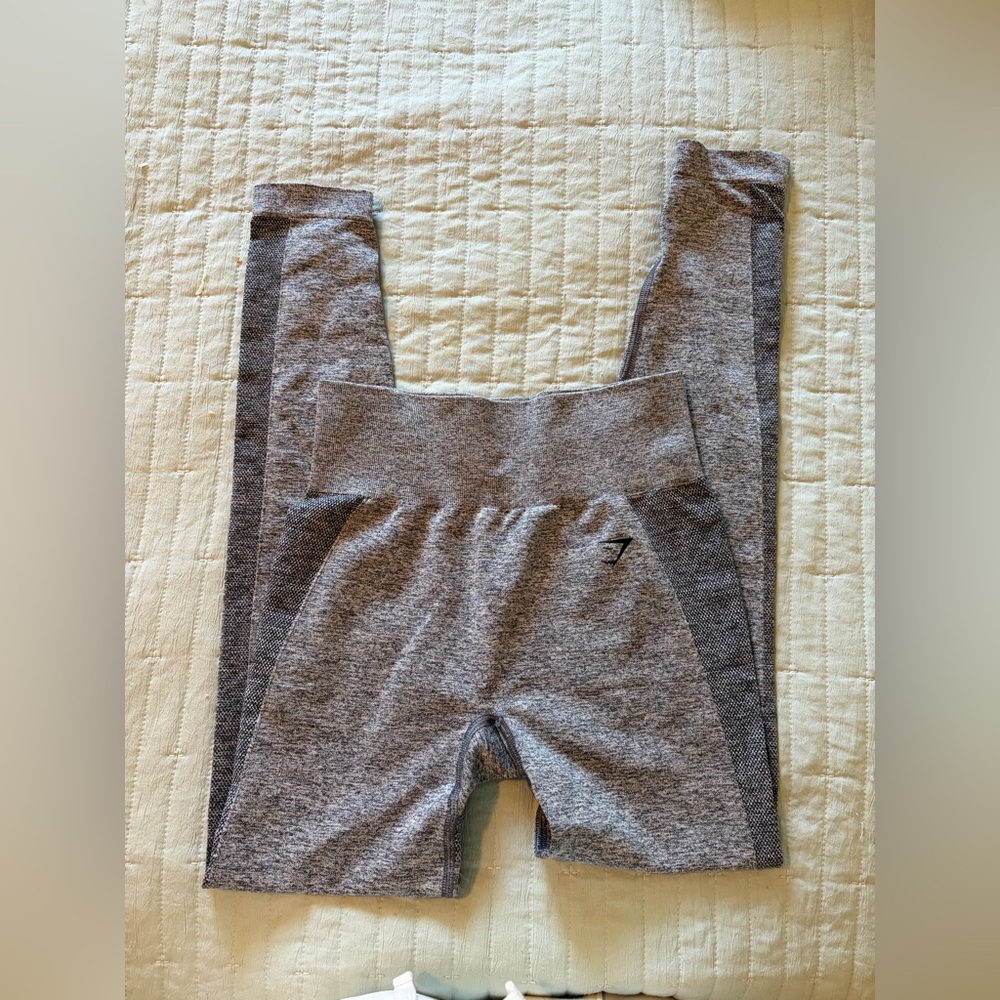 Womens Gymshark Grey Seamless High-Waist Leggings